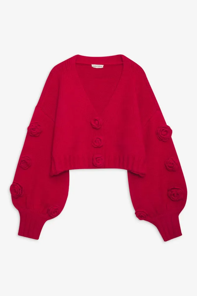 For Love and Lemons Tops Scarlett Cardigan Red 8211 Women For Love and Lemons Tops Scarlett Cardigan Red 8211 Women