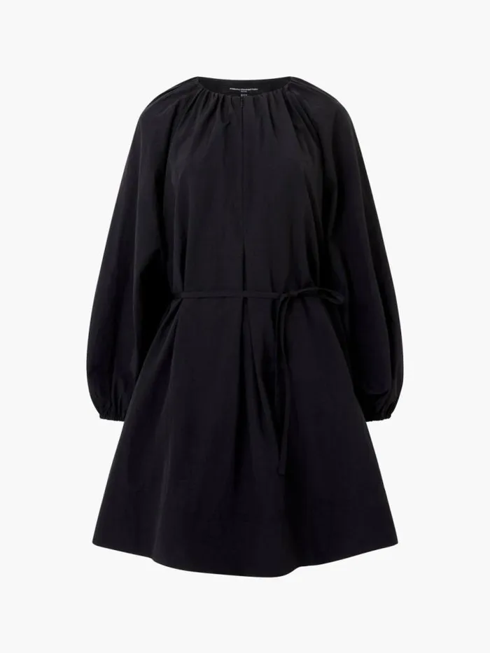 French Connection Alora Zip Dress Blackout Women Dresses