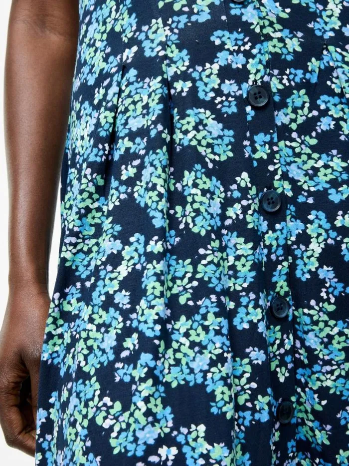 French Connection Benedetta Flippy Dress Midnight Blue Women Dresses