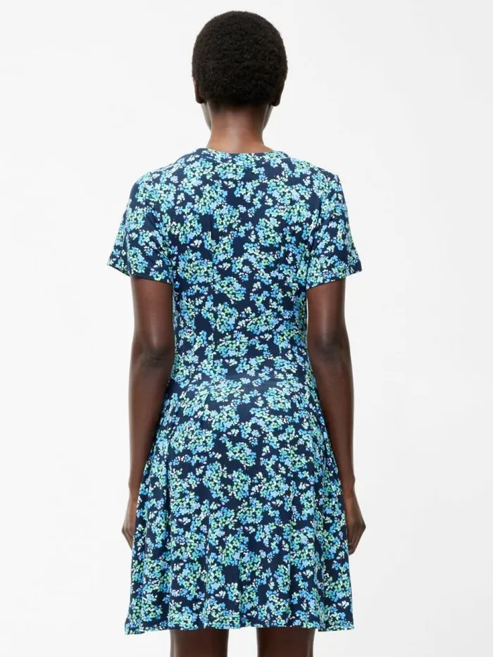 French Connection Benedetta Flippy Dress Midnight Blue Women Dresses