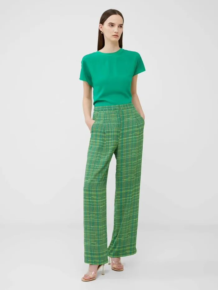 French Connection Carmen Recycled Crepe Trousers Jelly Beanwasabi Women Trousers French Connection Carmen Recycled Crepe Trousers Jelly Beanwasabi Women Trousers