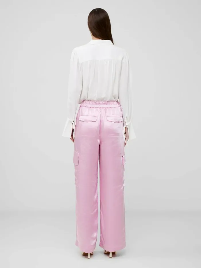 French Connection Chloetta Recycled Cargo Trousers Strawberry Shake Women Trousers
