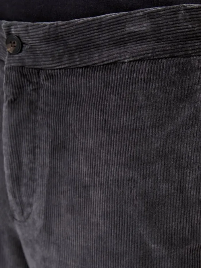 French Connection Corduroy Stretch Band Trousers Dark Grey Men Trousers