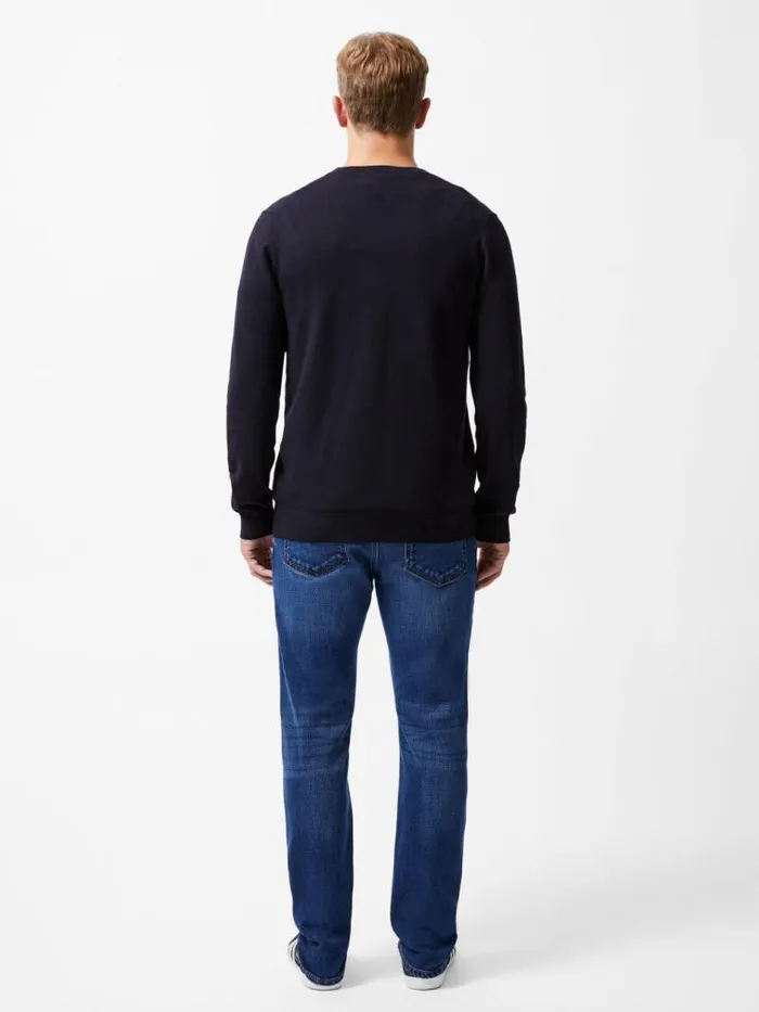 French Connection Crew Neck Knit Jumper Navy Men Knitwear