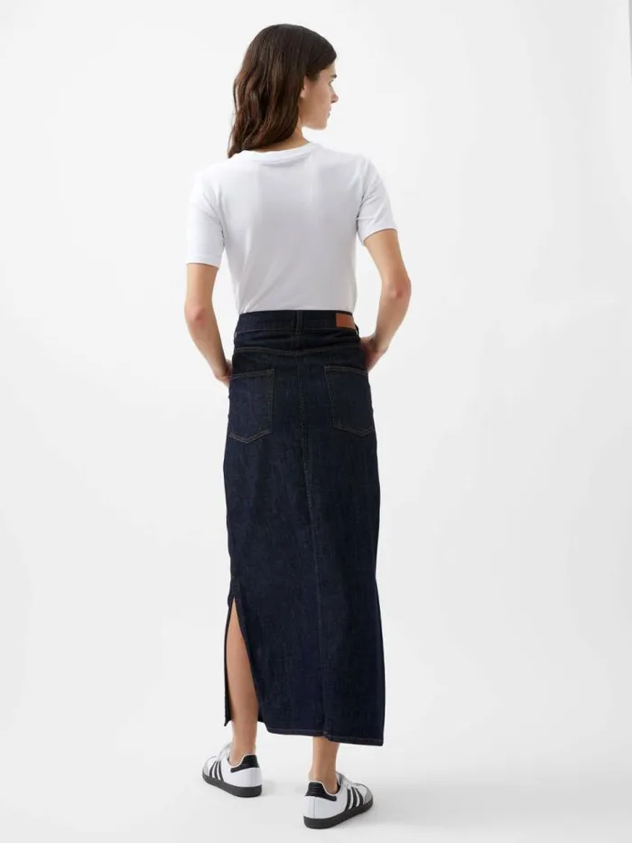 French Connection Finley Denim Maxi Skirt Indigo Women Skirts
