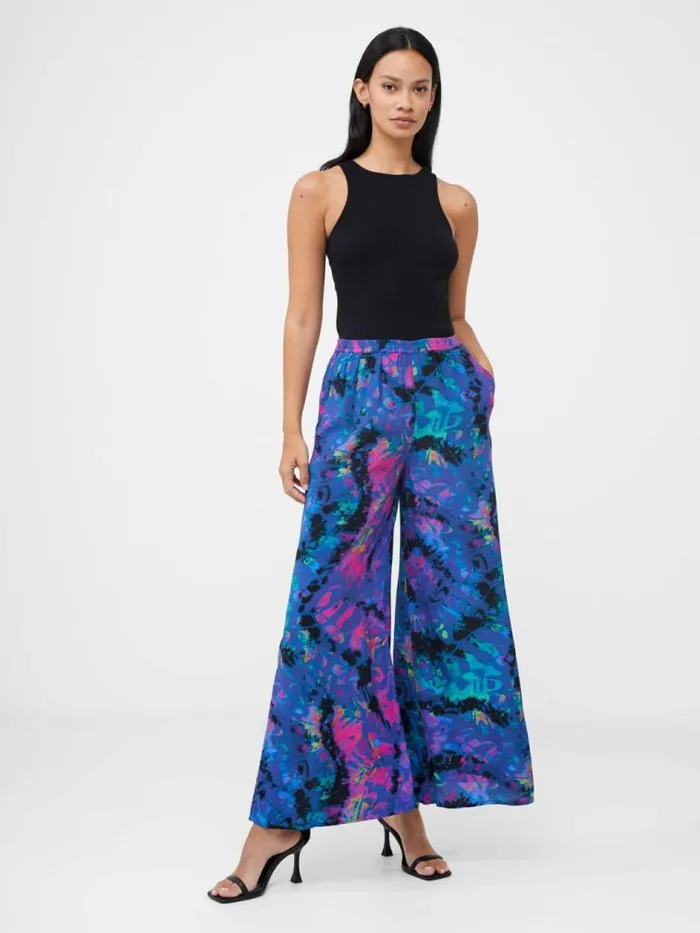 French Connection Gabriella Eco Delphine Trousers Blue Depths Women Trousers