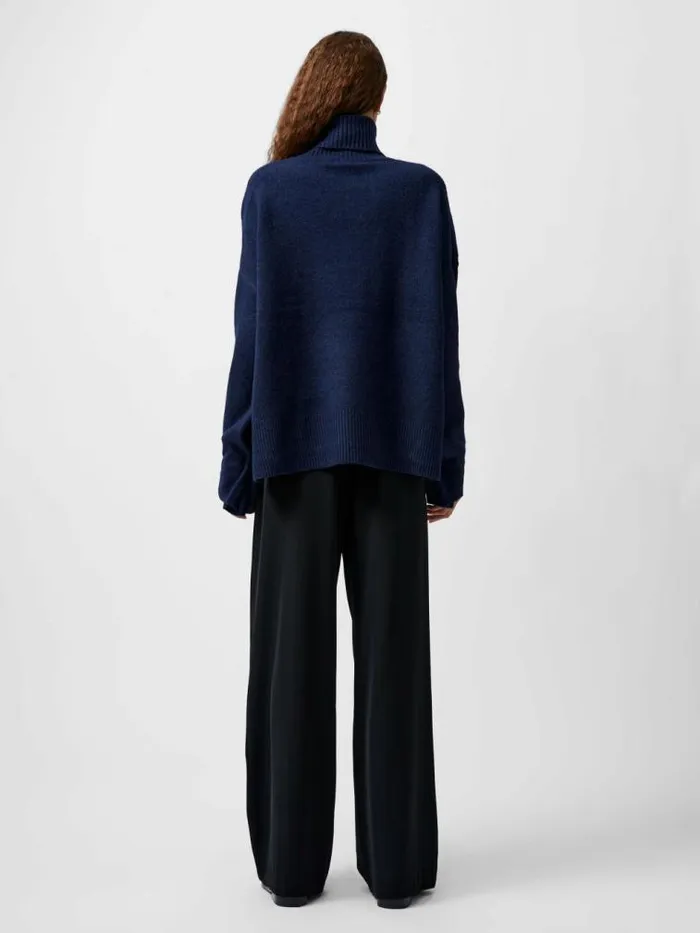 French Connection Kezia Recycled Roll Neck Jumper Marine Women Jumpers and Cardigans