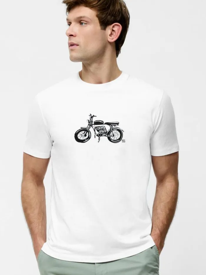 French Connection Motorbike Organic Short Sleeve Graphic TShirt White Men TShirts and Polo Shirts French Connection Motorbike Organic Short Sleeve Graphic TShirt White Men TShirts and Polo Shirts