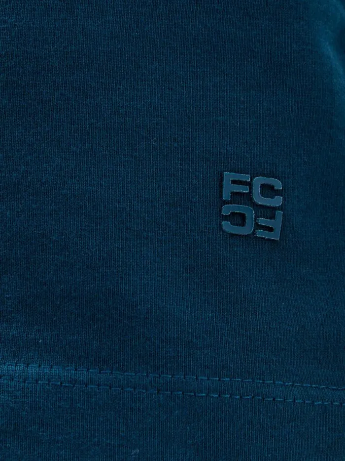 French Connection Organic Cotton TShirt Teal Blue Men TShirts and Polo Shirts