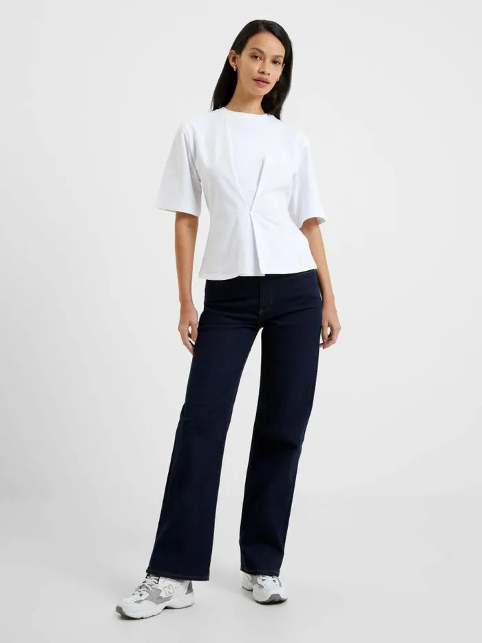 French Connection Pearl Top Linen White Women Tops