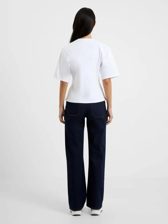 French Connection Pearl Top Linen White Women Tops