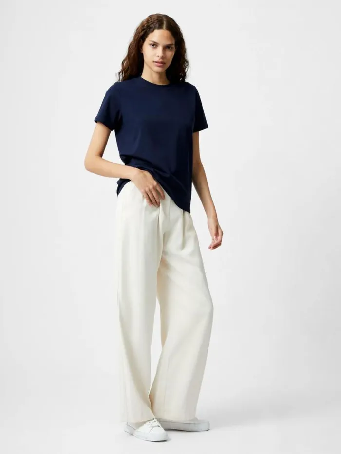 French Connection Premium Crew Neck TShirt Midnight Women Tops