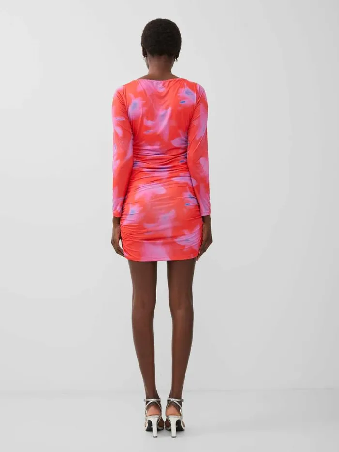 French Connection Riya Christy Mini Dress Raspberry Soraurora Women Dresses