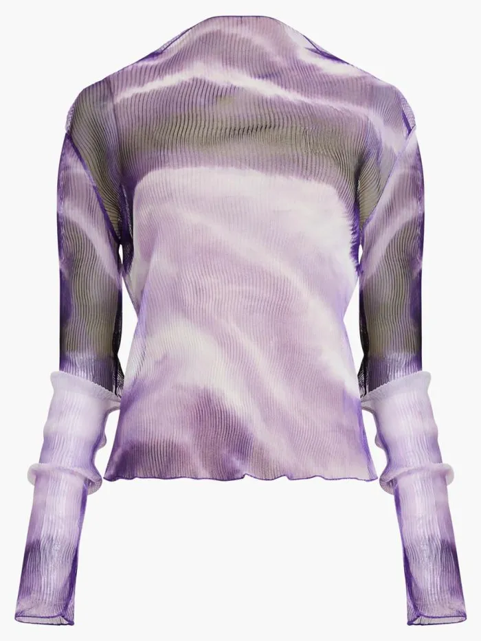French Connection Saskia Ruched Elmira Top Dahlia Women Tops