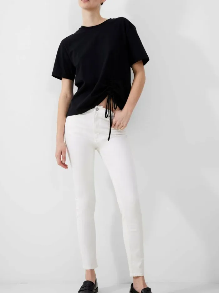 French Connection Soft Stretch Denim High Rise Skinny Jeans 30 Inch White Women Trousers French Connection Soft Stretch Denim High Rise Skinny Jeans 30 Inch White Women Trousers