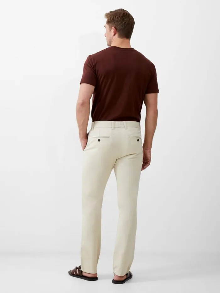 French Connection Stretch Chino Trousers Stone Men Trousers