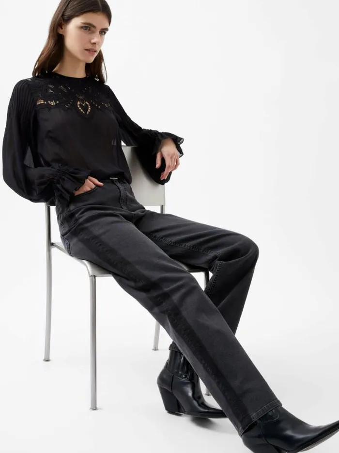 French Connection Toms Denim Mix Wash Jeans 32 Inch Vint Blkjust Blk Women Trousers