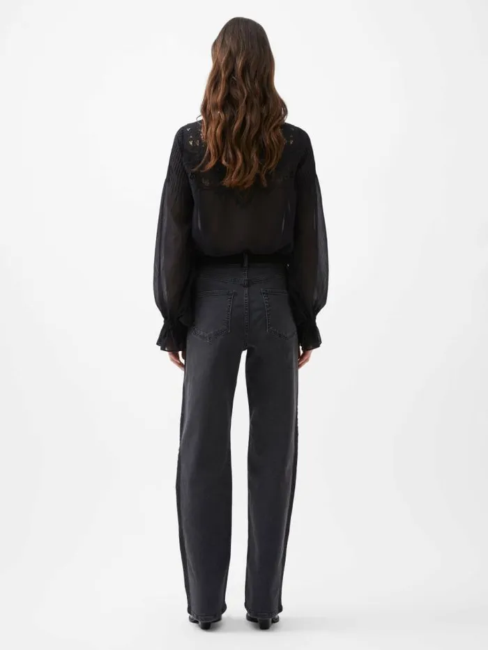 French Connection Toms Denim Mix Wash Jeans 32 Inch Vint Blkjust Blk Women Trousers