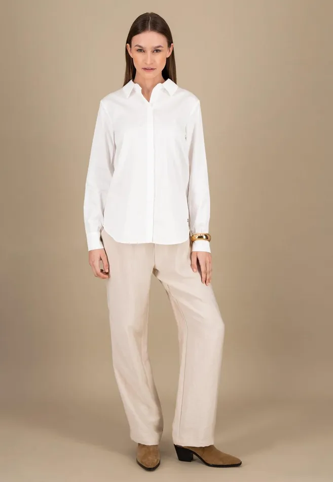 FYNCHHATTON Blouse With Long Sleeves New 25021530 pictures Are Missing White Women Blouses