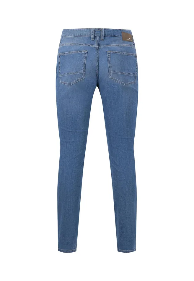 FYNCHHATTON Casual Fit Jeans In 5pocket Design Light Bluemid Blue Men Pants