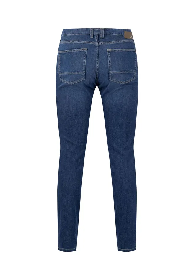 FYNCHHATTON Casual Fit Jeans In 5pocket Design Light Bluemid Blue Men Pants