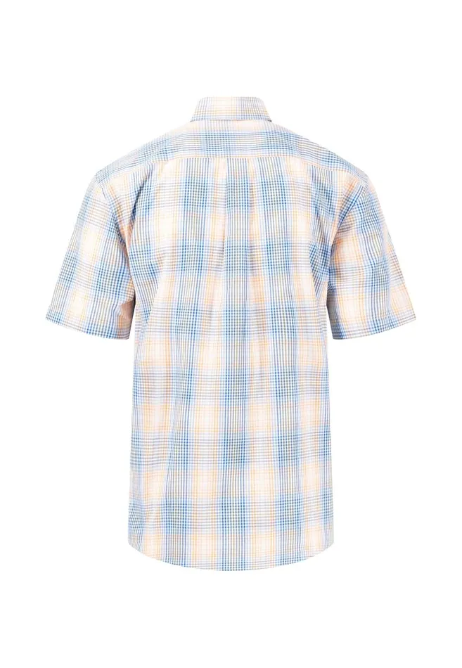 FYNCHHATTON Checked Shirt With Buttondown Collar Papayamidnight Men Sale