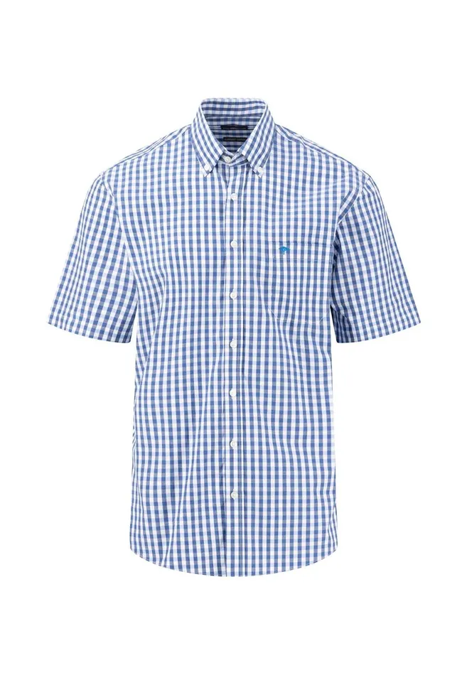 FYNCHHATTON Checked Shirt With Buttondown Collar Papayamidnight Men Sale