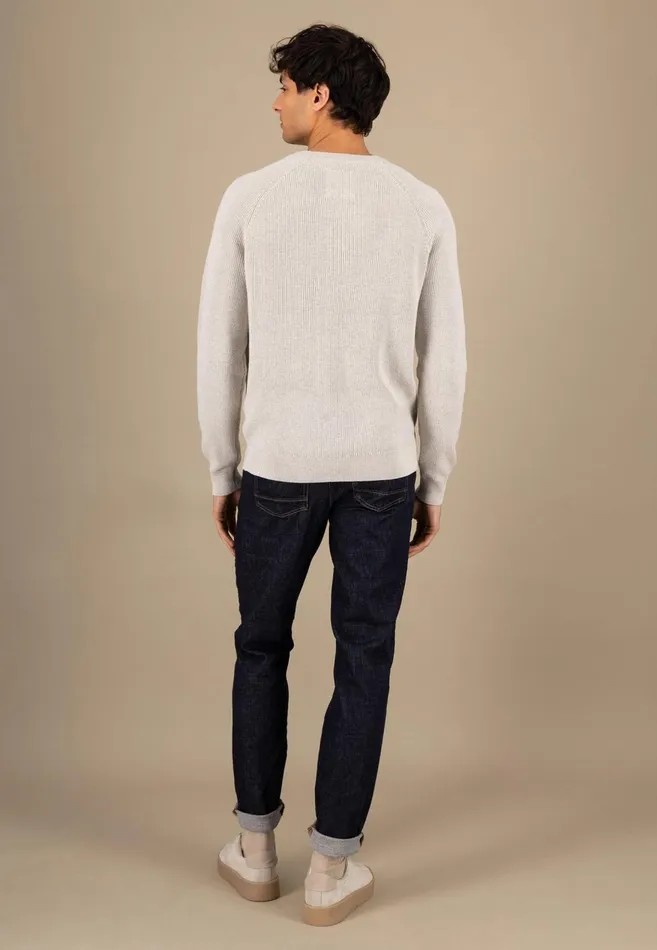 FYNCHHATTON Cotton Knitting Sweaters With A Logodail Vivid Yellowstrong Bluenavynew Offwhite Men Sweater