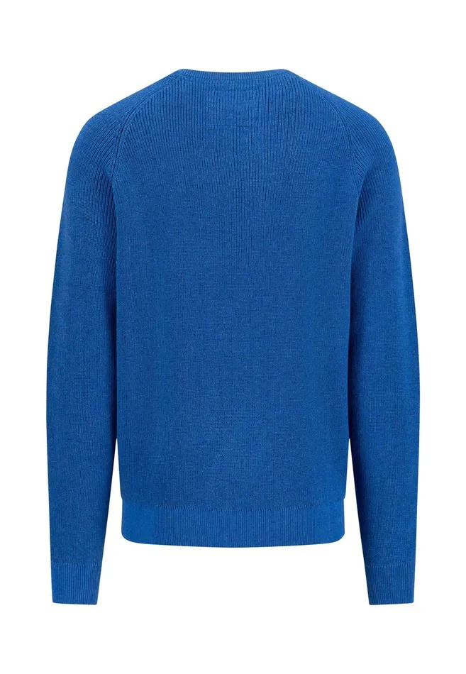 FYNCHHATTON Cotton Knitting Sweaters With A Logodail Vivid Yellowstrong Bluenavynew Offwhite Men Sweater
