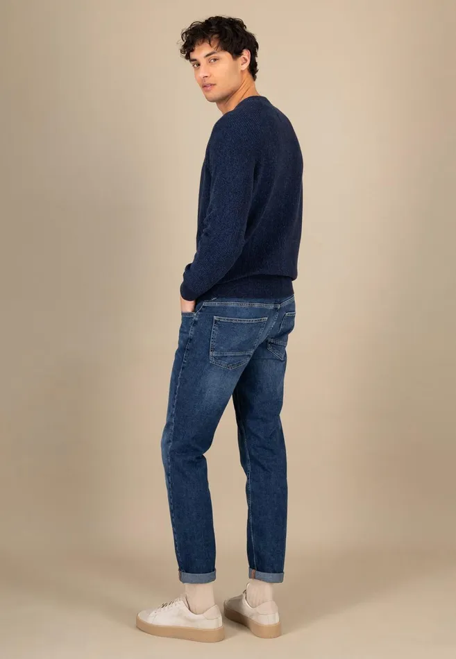 FYNCHHATTON Cotton Knitting Sweaters With A Logodail Vivid Yellowstrong Bluenavynew Offwhite Men Sweater