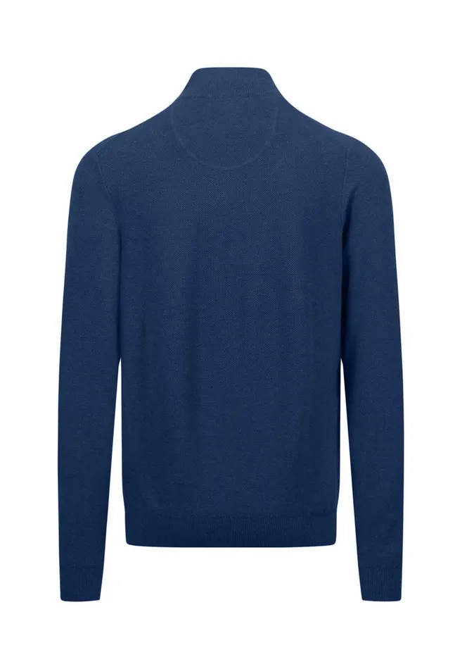 FYNCHHATTON Cotton Knitting Sweaters With A Troyer Collar Winter Whitesteelnightgrass Greenruby Rednavy Men Sweater