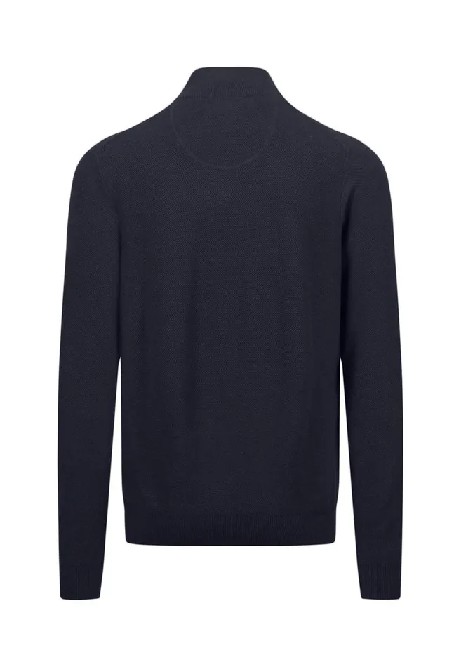FYNCHHATTON Cotton Knitting Sweaters With A Troyer Collar Winter Whitesteelnightgrass Greenruby Rednavy Men Sweater