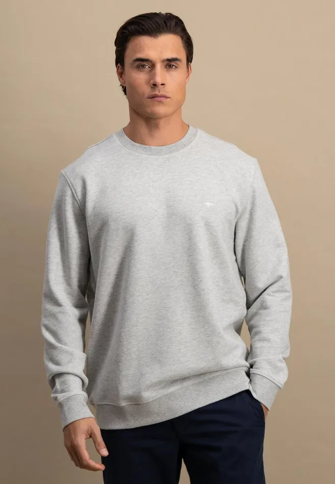 FYNCHHATTON Cotton Sweater With A Round Neckline Pale Yellowpeesummer Breezestrong Bluenavyturf Greennew Offwhitemedium Gray Men Sweater