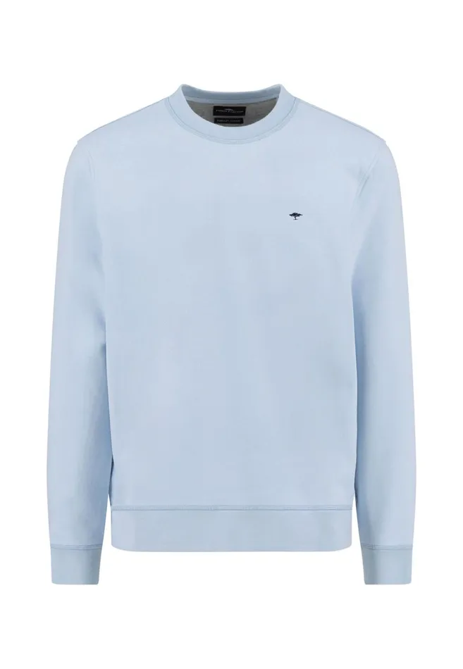 FYNCHHATTON Cotton Sweater With A Round Neckline Pale Yellowpeesummer Breezestrong Bluenavyturf Greennew Offwhitemedium Gray Men Sweater