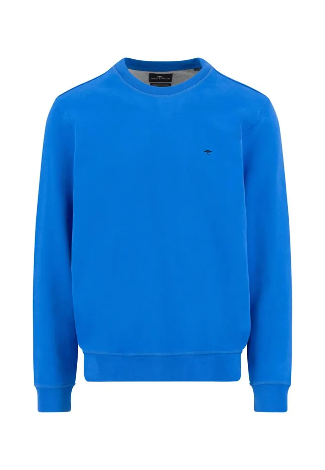 FYNCHHATTON Cotton Sweater With A Round Neckline Pale Yellowpeesummer Breezestrong Bluenavyturf Greennew Offwhitemedium Gray Men Sweater
