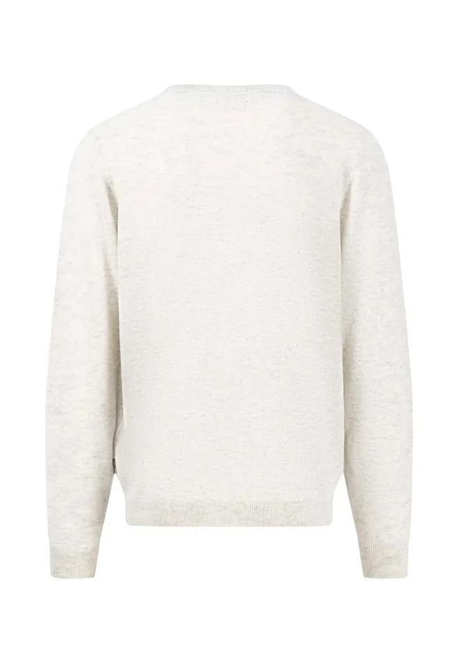 FYNCHHATTON Kashmir Knitting Sweater With A Circular Neckline Cloud Bluenavydark Emeraldhazelwinter Whitesteel Men Sweater