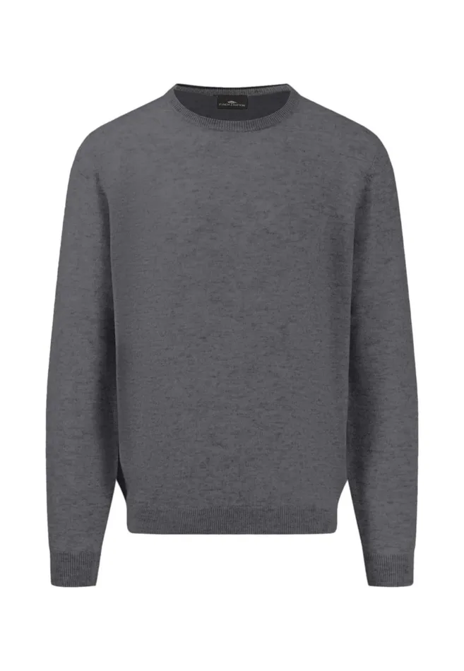 FYNCHHATTON Kashmir Knitting Sweater With A Circular Neckline Cloud Bluenavydark Emeraldhazelwinter Whitesteel Men Sweater