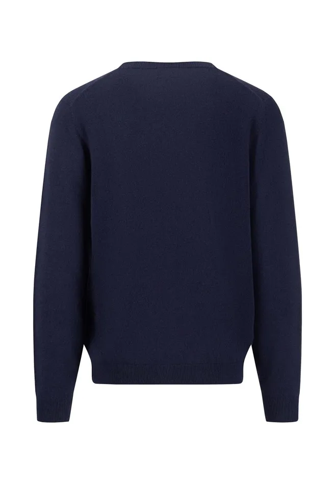 FYNCHHATTON Kashmir Knitting Sweater With A Circular Neckline Cloud Bluenavydark Emeraldhazelwinter Whitesteel Men Sweater