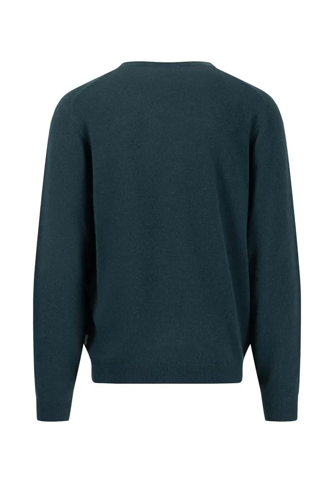 FYNCHHATTON Kashmir Knitting Sweater With A Circular Neckline Cloud Bluenavydark Emeraldhazelwinter Whitesteel Men Sweater
