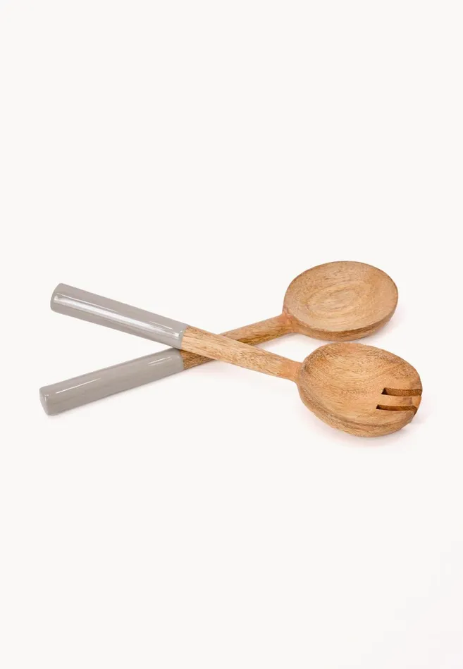 FYNCHHATTON KISHA Salad Cutlery Orchiddove Bluesageelephant Gray Living Kitchen Accessories