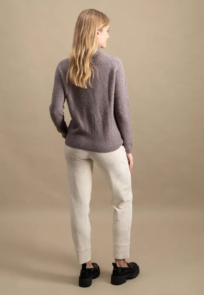 FYNCHHATTON Knitting Sweater Made Of Wool Mix With Turtlenecks Gray Taupeaqua Seawinter Beigeelegant Pink Women Sweater