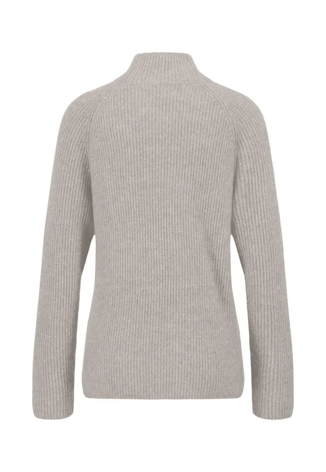 FYNCHHATTON Knitting Sweater Made Of Wool Mix With Turtlenecks Gray Taupeaqua Seawinter Beigeelegant Pink Women Sweater