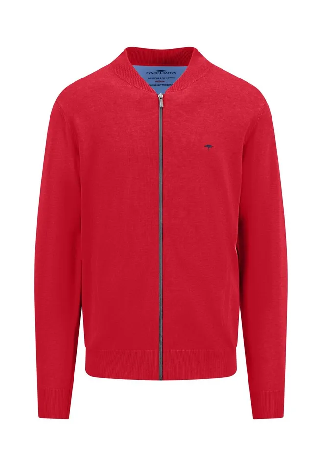 FYNCHHATTON Parting Jacket Made Of 100 Cotton New Offwhitestrong Bluesplashy Oceanpoppy Rednightnavyturf Greenblack Men Cardigan