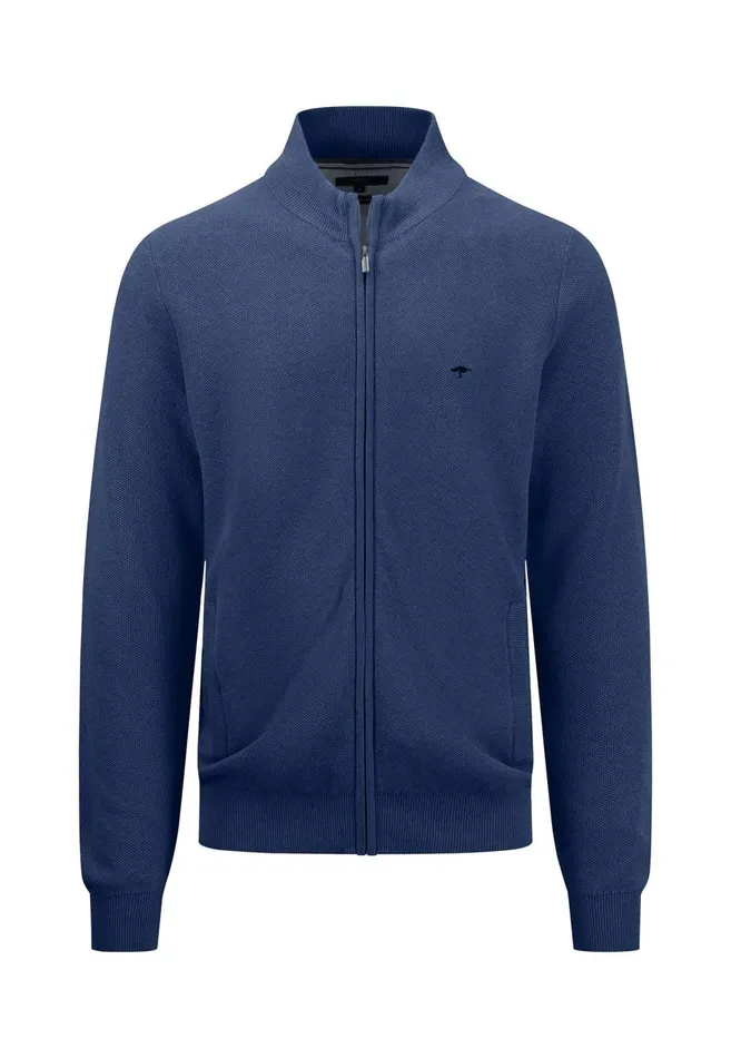 FYNCHHATTON Parting Jacket Made Of Structured Cotton Crystal Blueorient Redimpalaearthnavyazurenight Men Cardigan FYNCHHATTON Parting Jacket Made Of Structured Cotton Crystal Blueorient Redimpalaearthnavyazurenight Men Cardigan