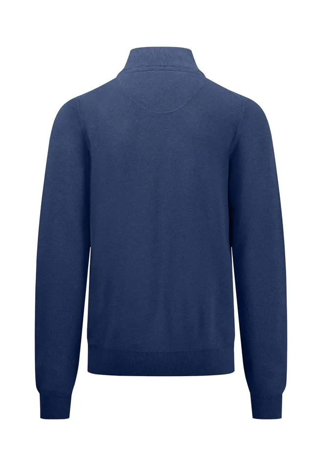 FYNCHHATTON Parting Jacket Made Of Structured Cotton Crystal Blueorient Redimpalaearthnavyazurenight Men Cardigan FYNCHHATTON Parting Jacket Made Of Structured Cotton Crystal Blueorient Redimpalaearthnavyazurenight Men Cardigan