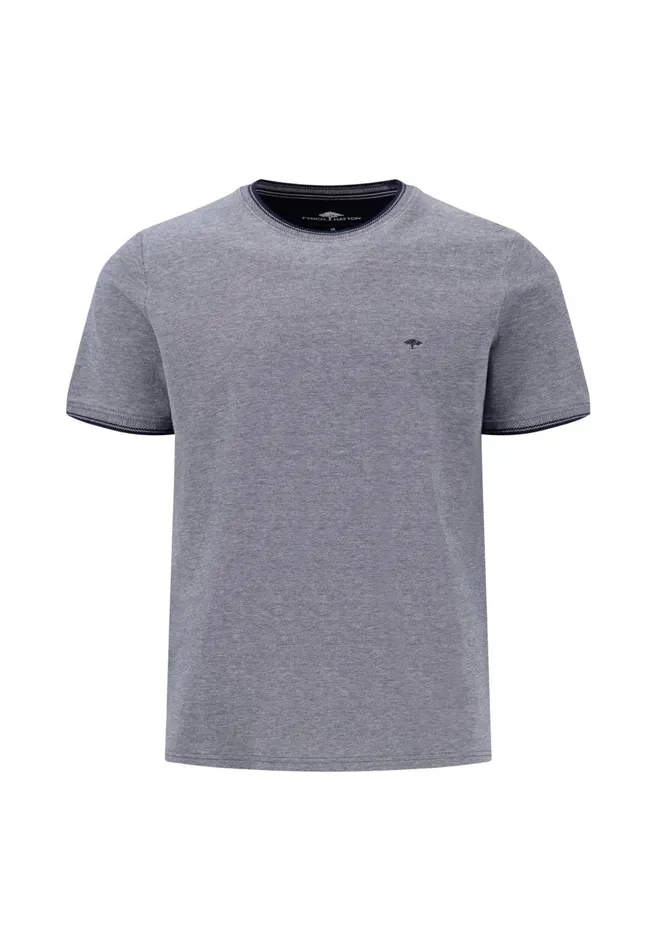 FYNCHHATTON Plaincolored Cotton Tshirt With A Round Neckline Peesummer Breezestrong Bluenavyturf Green Men Tshirts
