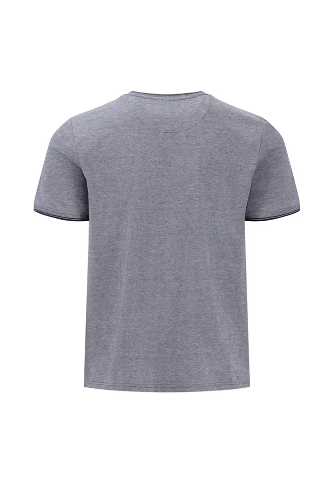 FYNCHHATTON Plaincolored Cotton Tshirt With A Round Neckline Peesummer Breezestrong Bluenavyturf Green Men Tshirts
