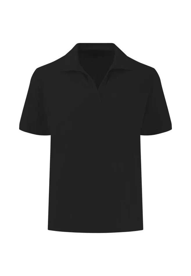 FYNCHHATTON Polo Shirt Casual Fit Made Of Linen Mix Sandblack Women Polo Shirt