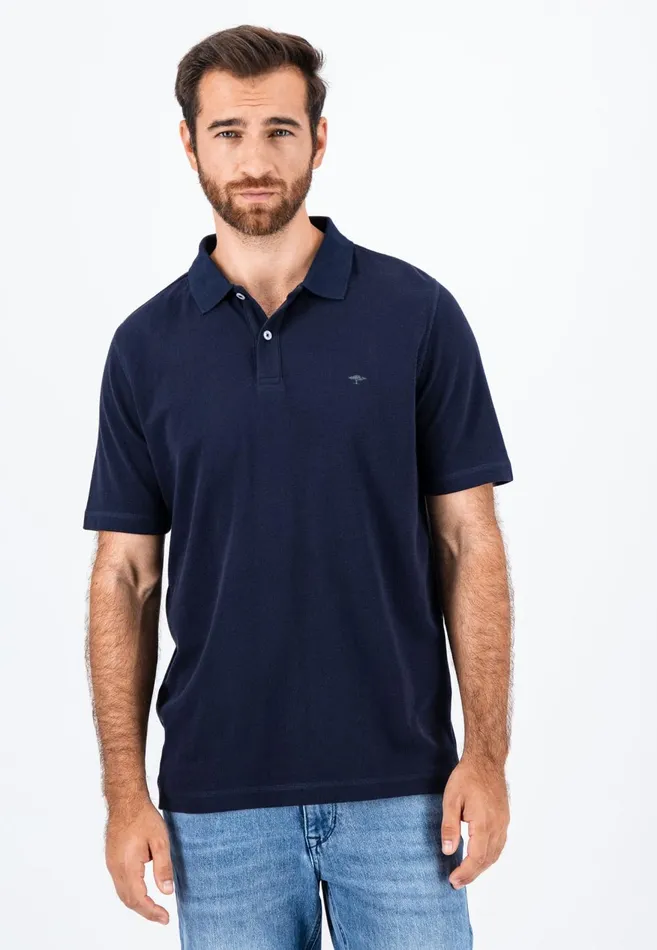FYNCHHATTON Polo Shirt Made Of Cotton Mix With A Logo Detail Rustnavy Men Sale