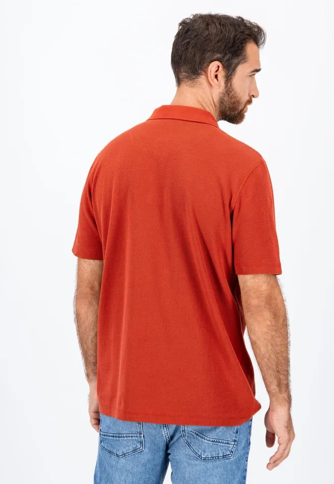 FYNCHHATTON Polo Shirt Made Of Cotton Mix With A Logo Detail Rustnavy Men Sale